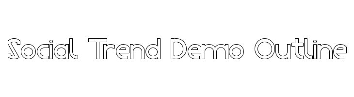 Social Trend Demo Outline  नि: शुल्क फ़ॉन्ट्स डाउनलोड