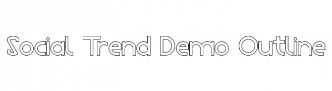 Social Trend Demo Outline  Fuentes Gratis Descargar