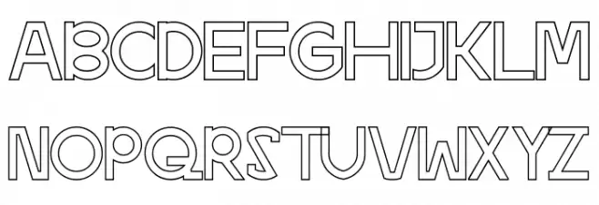 Social Trend Demo Outline Font OTHER CHARS