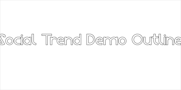 Social Trend Demo Outline Logo