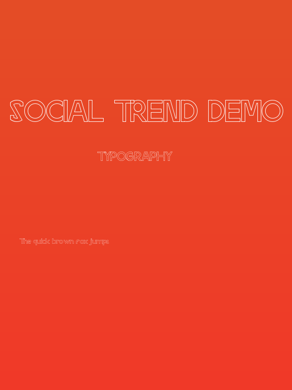 Social Trend Demo Outline Poster