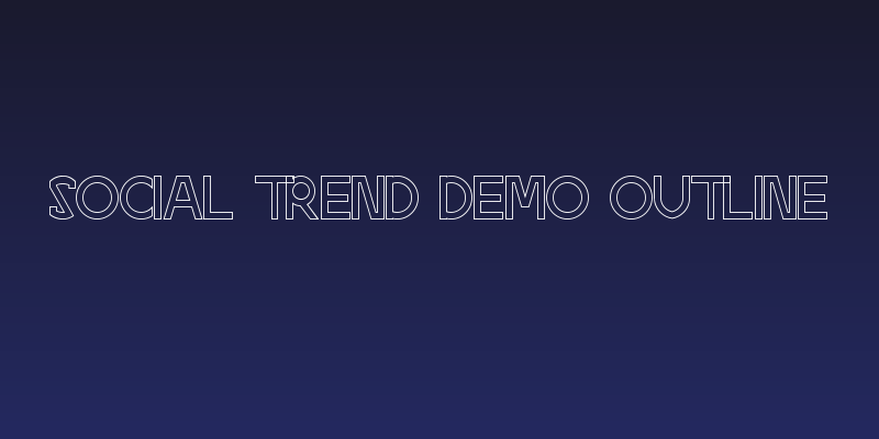 Social Trend Demo Outline Social Header