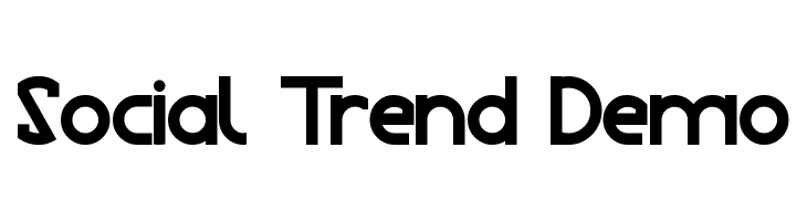 Social Trend Demo  नि: शुल्क फ़ॉन्ट्स डाउनलोड