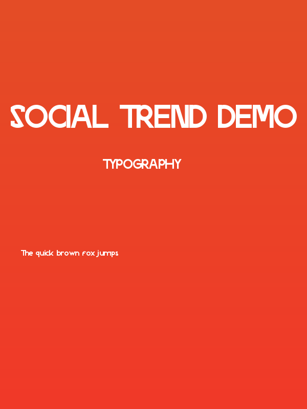 Social Trend Demo Poster