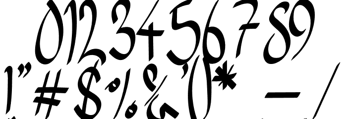 SocialitaRegular Font OTHER CHARS