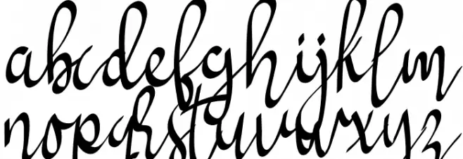 SocialitaRegular フォント 小文字