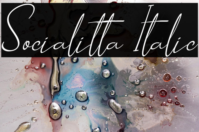 Socialitta Italic Example 1