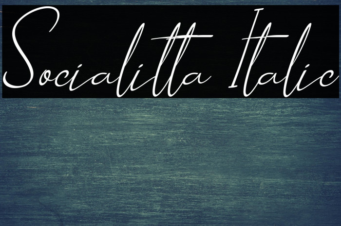 Socialitta Italic Example 2