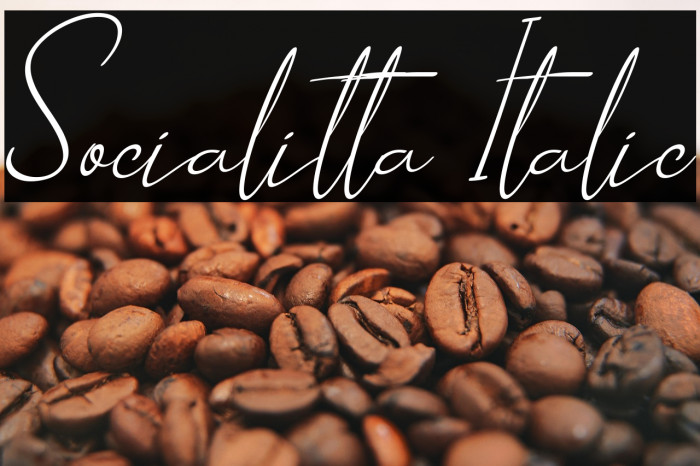 Socialitta Italic Example 3