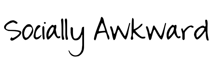Socially Awkward Font