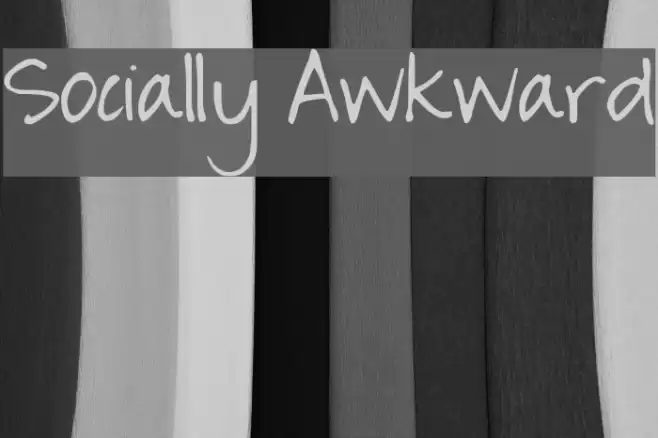 Socially Awkward Font examples