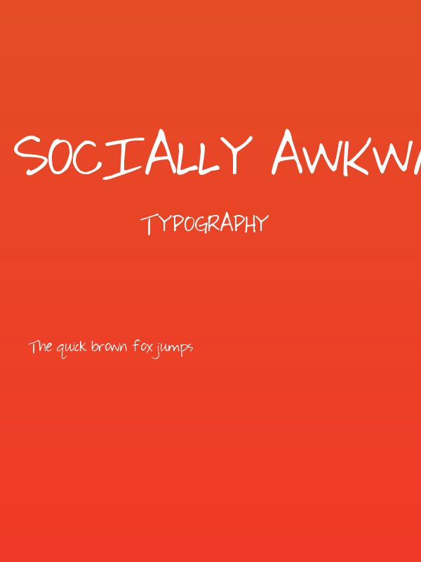 Socially Awkward Poster