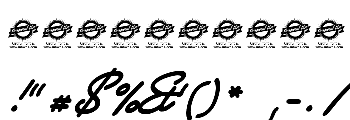 Society Editor Personal Use Font OTHER CHARS