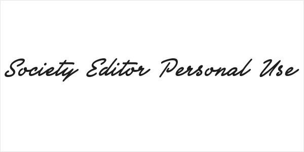Society Editor Personal Use Logo