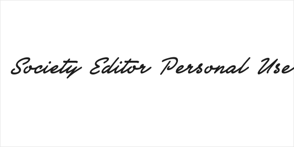 Society Editor Personal Use Logo