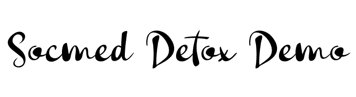 Socmed Detox Demo  Frei Schriftart Herunterladen