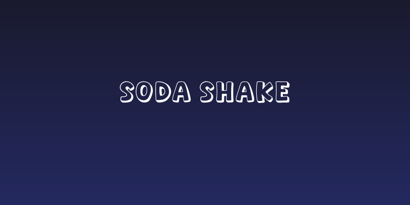 Soda Shake Social Header