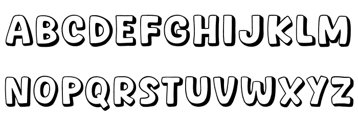 Soda Shake Font LOWERCASE