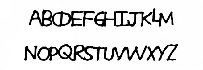 SodaCrack Font LOWERCASE