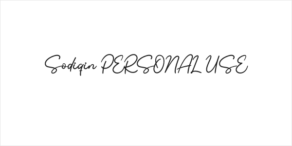 Sodiqin PERSONAL USE Logo