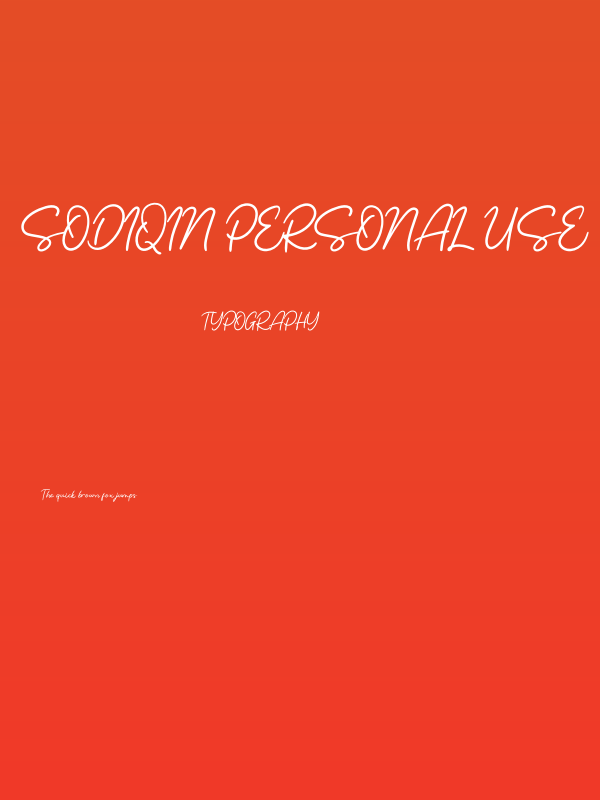 Sodiqin PERSONAL USE Poster