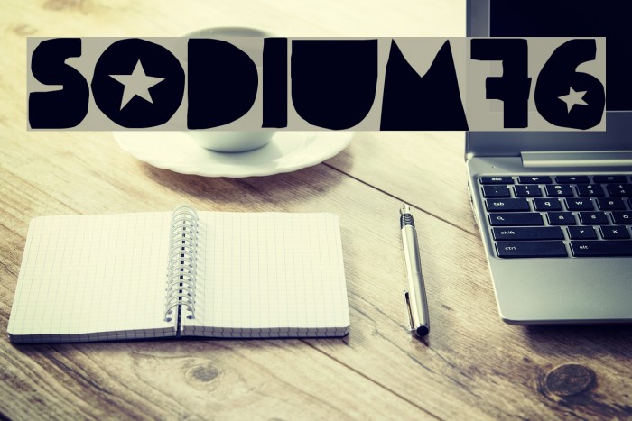 Sodium'76 फ़ॉन्ट examples