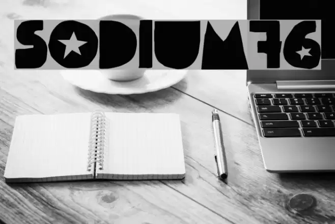 Sodium'76 Font examples
