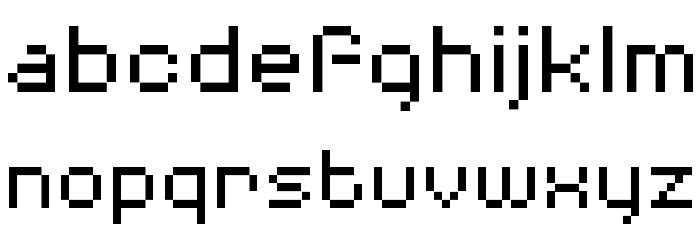 SodiumGlare Font LOWERCASE