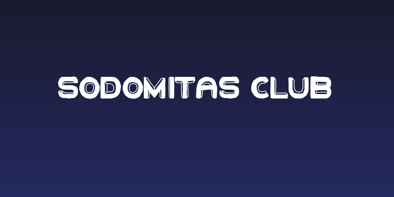 Sodomitas Club Social Header