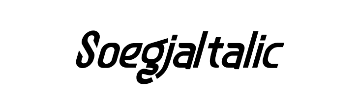 Soegja Italic  Fuentes Gratis Descargar