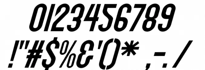 Soegja Italic Font OTHER CHARS