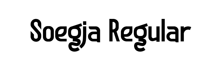 Soegja Regular  免费字体下载