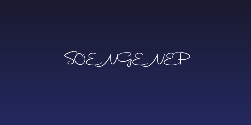 Soengenep Social Header