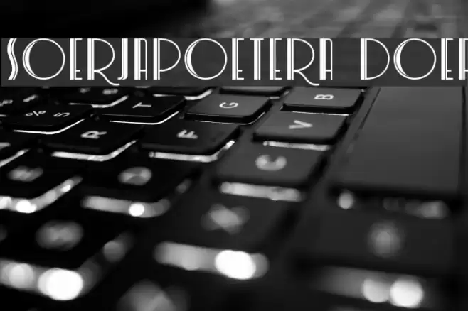 Soerjapoetera Doea Font examples
