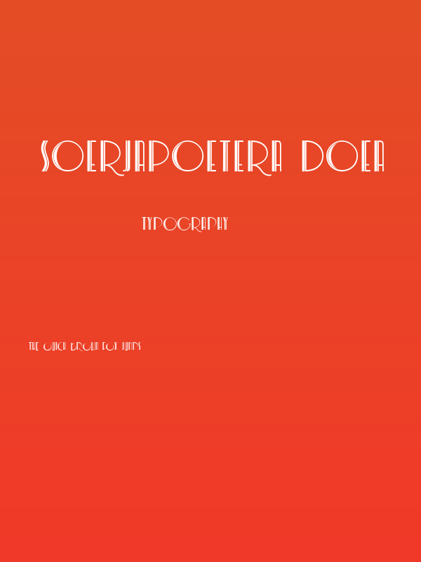 Soerjapoetera Doea Poster