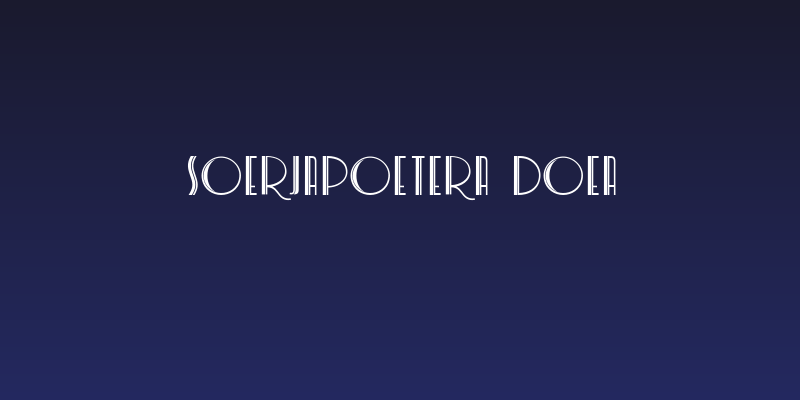 Soerjapoetera Doea Social Header