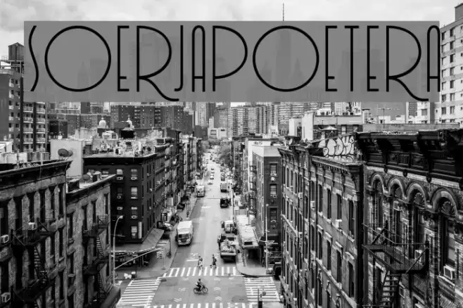 Soerjapoetera Font examples