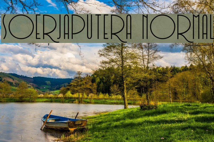 Soerjaputera Normal Font examples