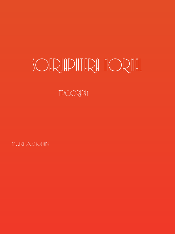 Soerjaputera Normal Poster