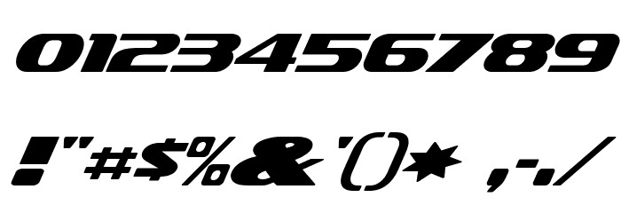 Sofachrome Italic Font OTHER CHARS