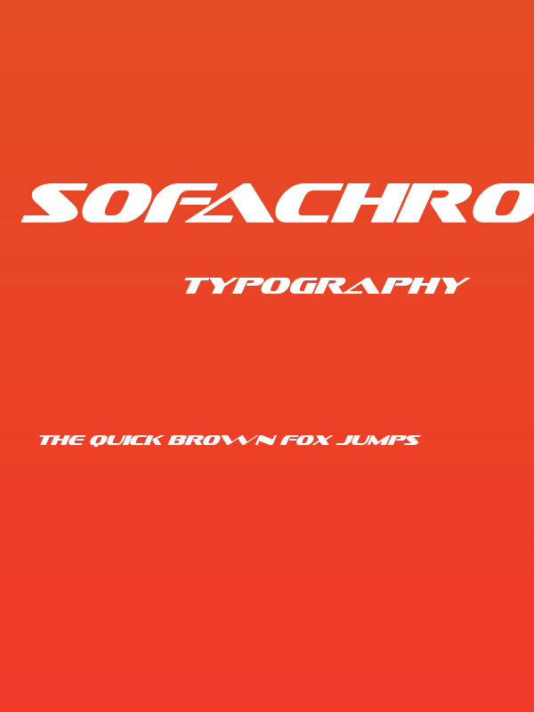 Sofachrome Italic Poster