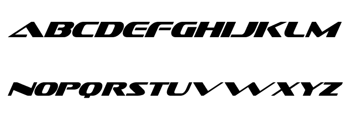 Sofachrome Italic Font LOWERCASE