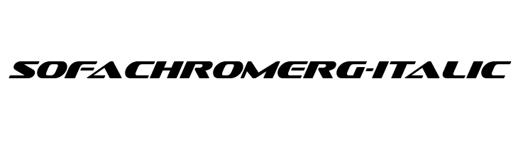 SofachromeRg-Italic  フリーフォントのダウンロード