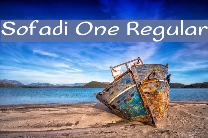 Sofadi One Regular フォント examples