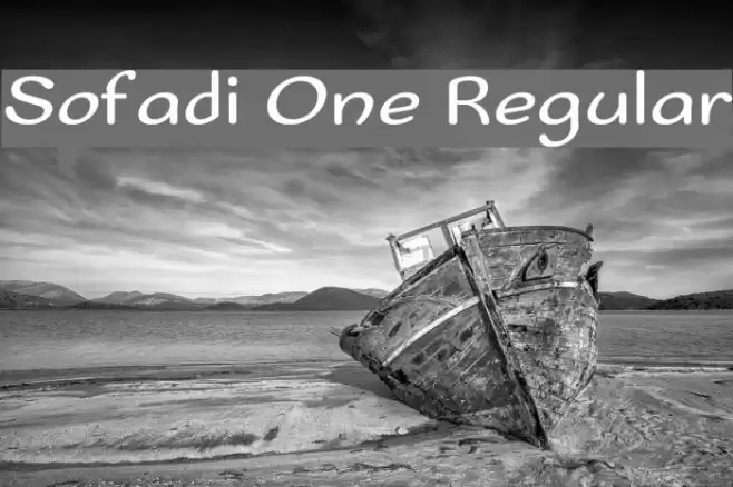 Sofadi One Regular フォント examples