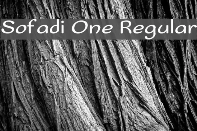 Sofadi One Regular フォント examples
