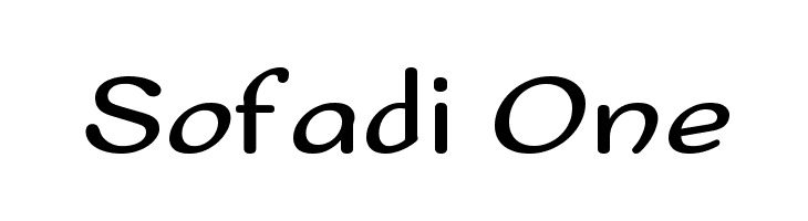 Sofadi One  नि: शुल्क फ़ॉन्ट्स डाउनलोड