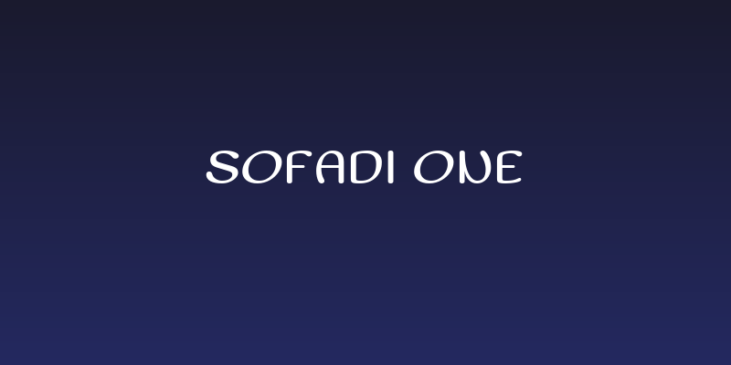 Sofadi One Social Header