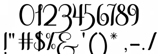 SoffiaScript Font OTHER CHARS