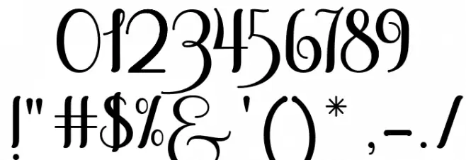 SoffiaScript Font OTHER CHARS